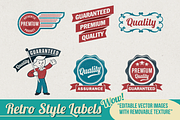80+ Retro & Vintage Style Labels, a Branding & Logo Template by ThePhoton (Thumbnail 4 of 9)