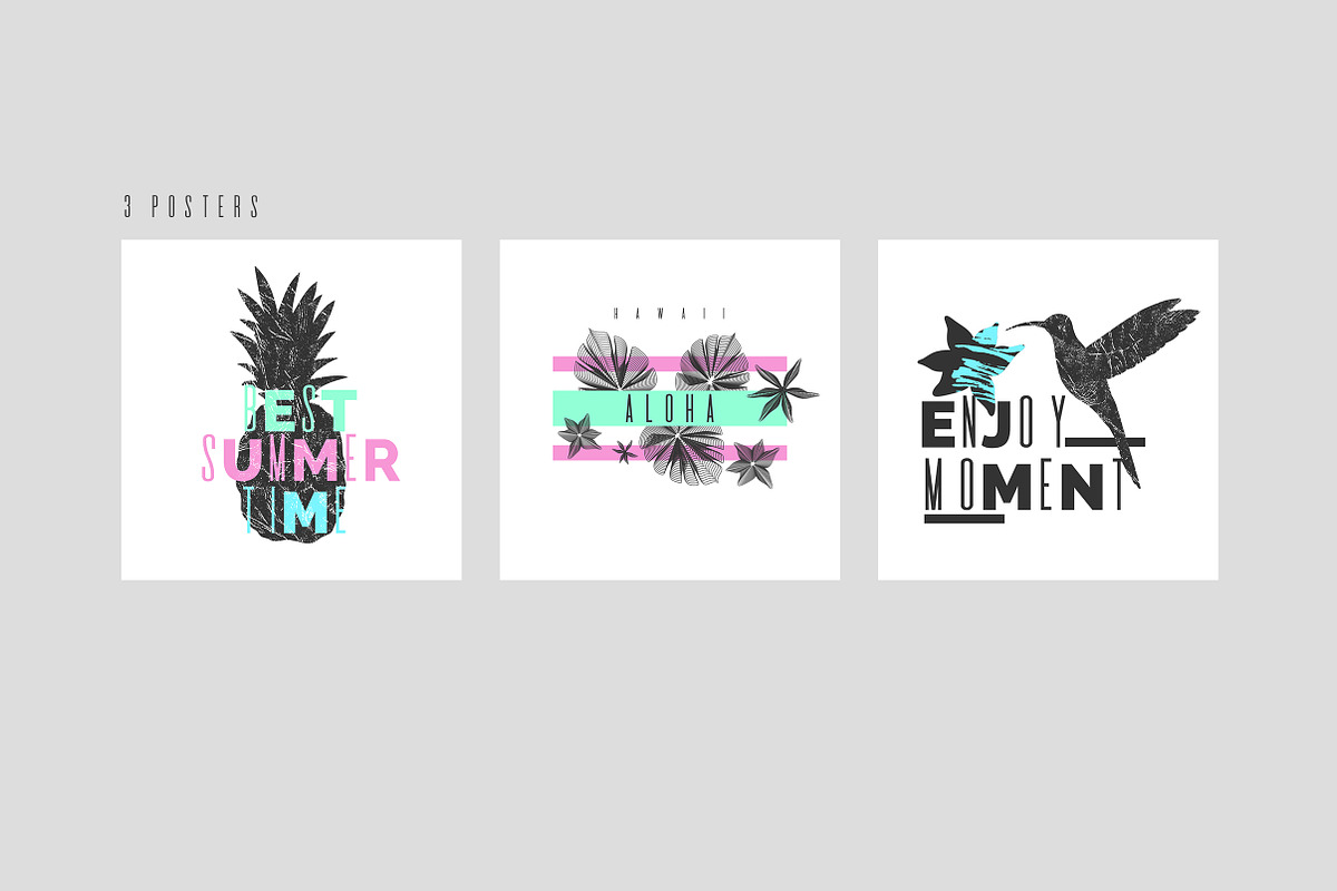 New Tropics. 111 graphic elements, an Object Graphic by alekseiderin (Photo 7 of 9)