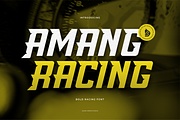 Amang Racing | Bold Racing Font, a Font by Denustudios (Thumbnail 1 of 12)