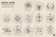 Zodiac signs line art + Procreate, a Decorative Illustration by Skliarova (Thumbnail 2 of 16)