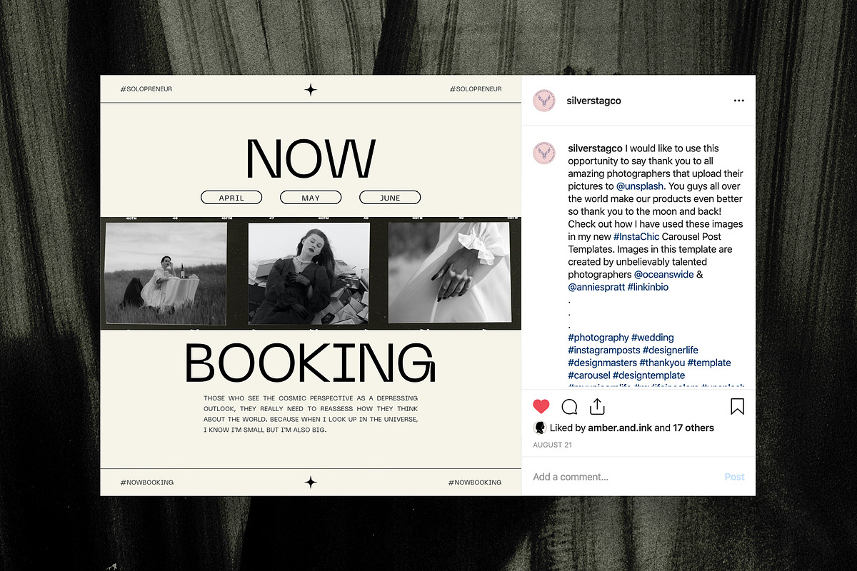 Grace - Aesthetic Social Media Pack, a Social Media Template by SilverStag Type Foundry (Photo 13 of 38)