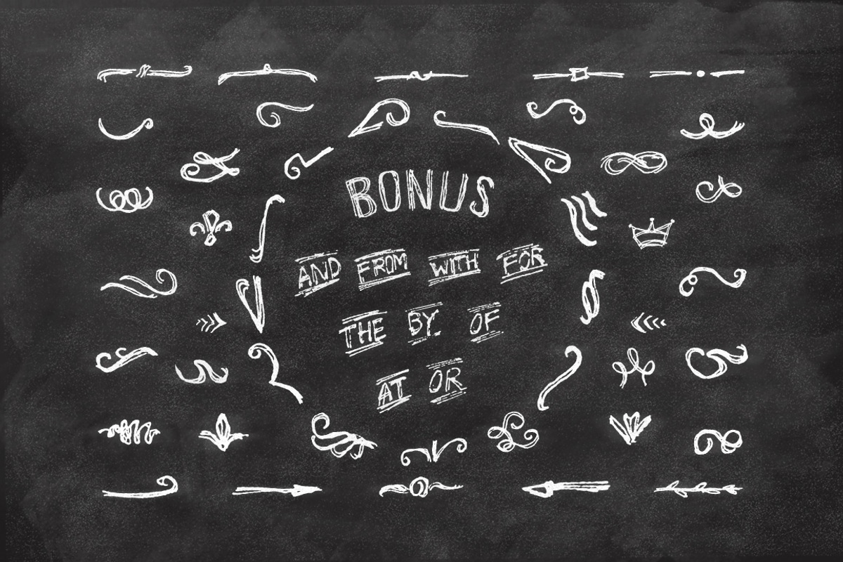 3 IN 1 Chalk Fonts Bundle + Extras, a Handwritten Font by StoricType (Photo 22 of 24)
