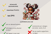 WHIMSICAL BIRTHDAY GIRLS CLIPART, a Person Illustration by Daring Digies (Thumbnail 5 of 7)