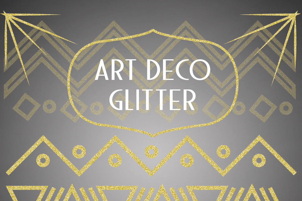 Art Deco Glitter Patterns & Graphics