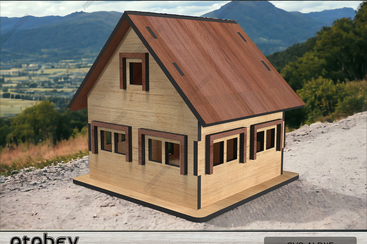 Laser Cut Dollhouse 107, a Graphic by AtacanDigital (Photo 2 of 2)