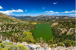 Scenic overlook of Red Lake in the, a Nature Photo by Leonid Andronov
