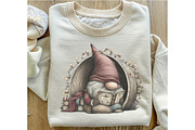 Christmas Whimsical Gnome Clipart, an Illustration by OK Design (Thumbnail 5 of 6)