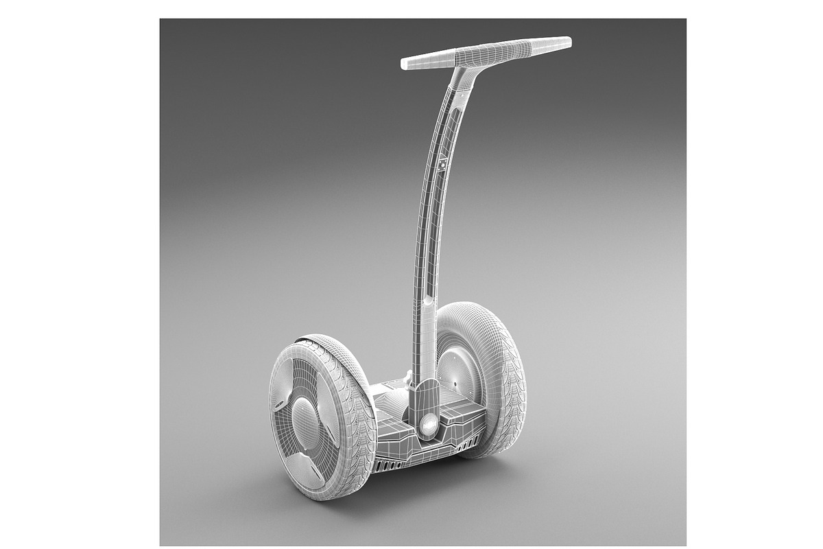 3d Segway Ninebot PTR Elite +, a Cars & Vehicle 3D Model by Archidizer (Photo 9 of 10)