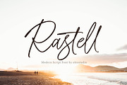 RASTELL - Script, a Script Font by Olexstudio (Thumbnail 1 of 8)