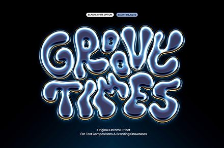 Iridescent Chrome Text Effect, a Layer Style Add-On by Design Squad