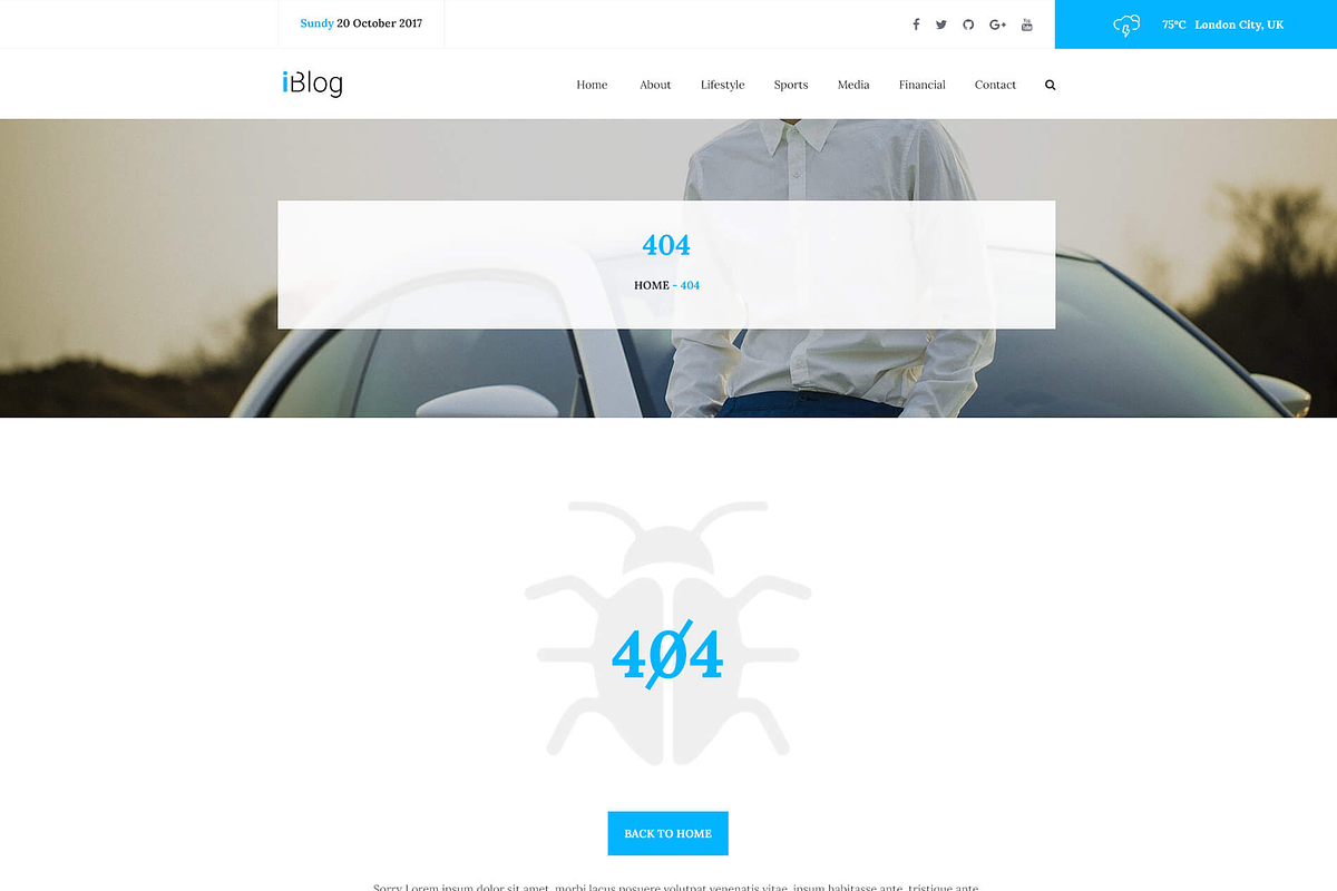 I Blog - Blog Web template PSD, a Templates & Theme by Themeix (Photo 5 of 6)