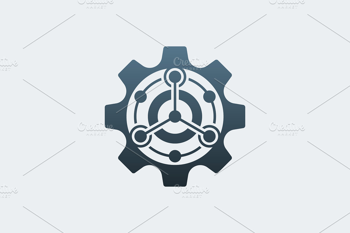 gear analytic data logo, a Branding & Logo Template by Rasagama Studio