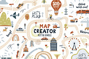 Map Creator Vector Bundle, an Animal Illustration by Brandianna (Thumbnail 1 of 16)