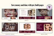 Makeup Artist Website Squarespace, a Squarespace Template by Template Twist Shop (Thumbnail 3 of 9)
