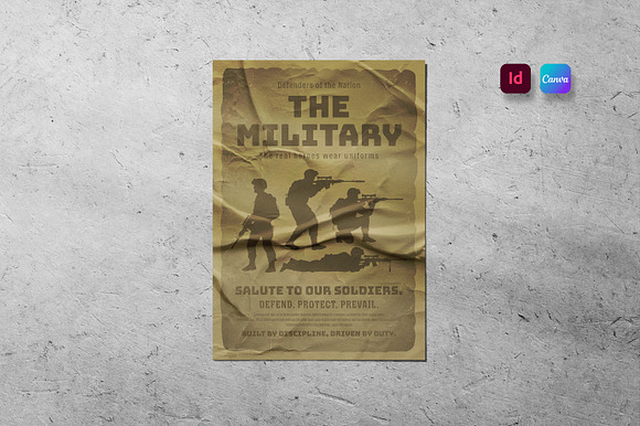 The Military Flyer Template preview 4