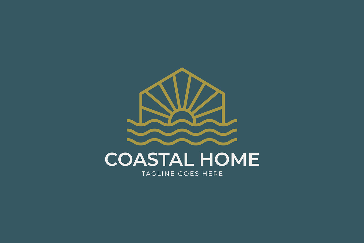 Coastal Home Logo Business Estate, a Branding & Logo Template by Signatoro (Photo 1 of 3)