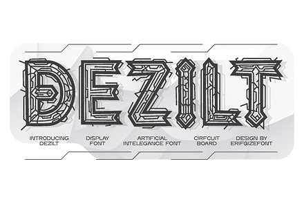 Dezilt Artificial Intelligence Font