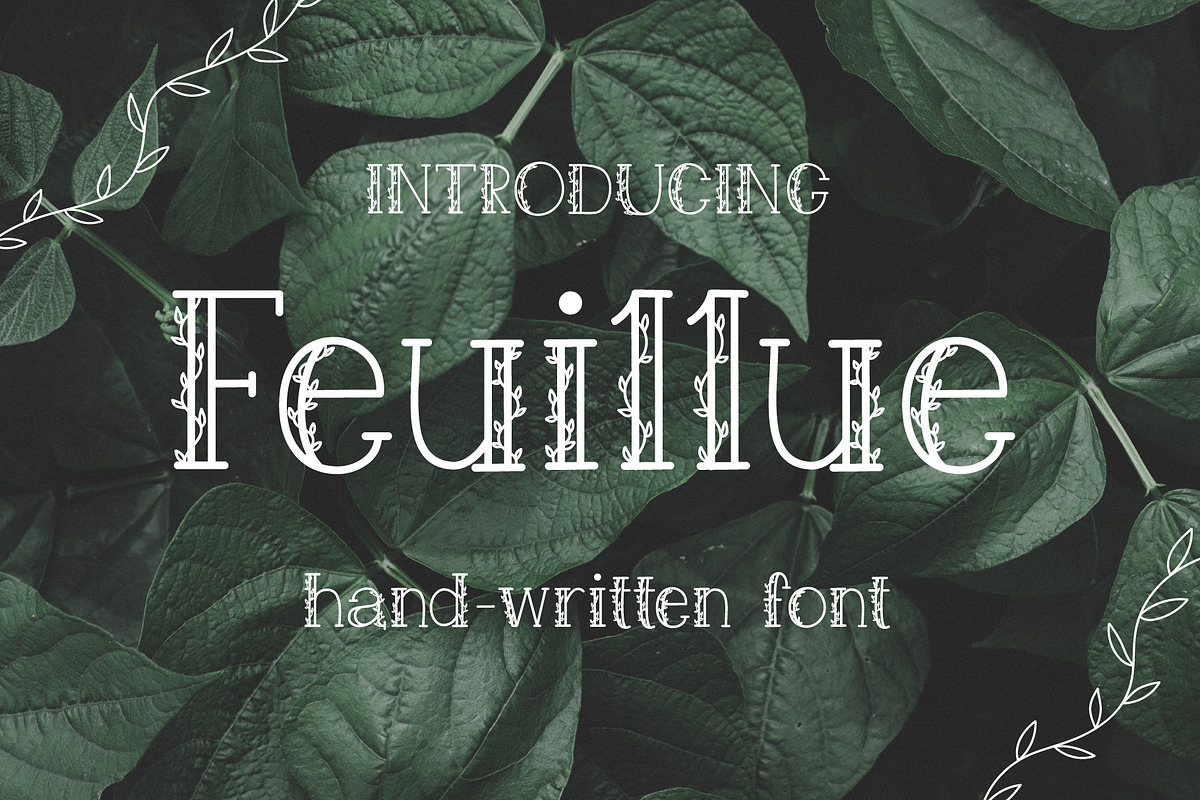 Feuillue | serif font