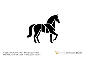 Geometric Horse Equine Logo, a Branding & Logo Template by Vectorium Studio (Thumbnail 1 of 3)
