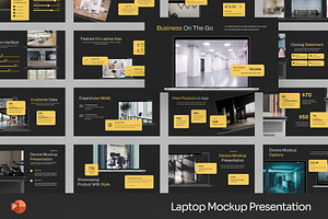 Laptop Mockup Powerpoint Templates, a Presentation Template by Fit-tee