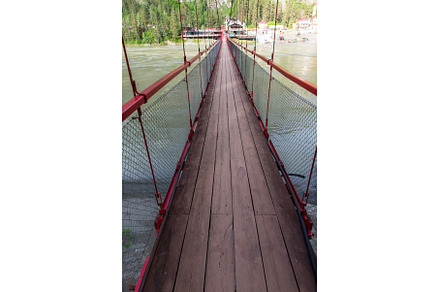 Famous bridge over Katun river in, an Architecture Photo by Jan Jack Russo Media