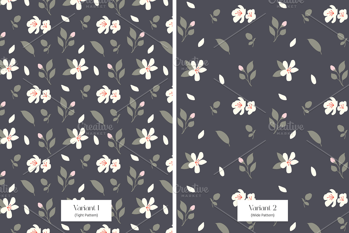 Floral Pattern vol. 1 - Pattern 1, a Pattern Graphic by Walter Luckett Designs (Photo 2 of 4)