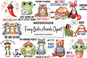 Funny Quotes Animals Clipart 1, an Illustration by DreamArtGraphic (Thumbnail 1 of 3)