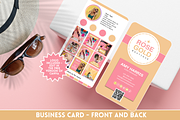 Rose Gold Business Card w/logo, a Business Card Template by SunshineStudioBoutique (Thumbnail 1 of 9)