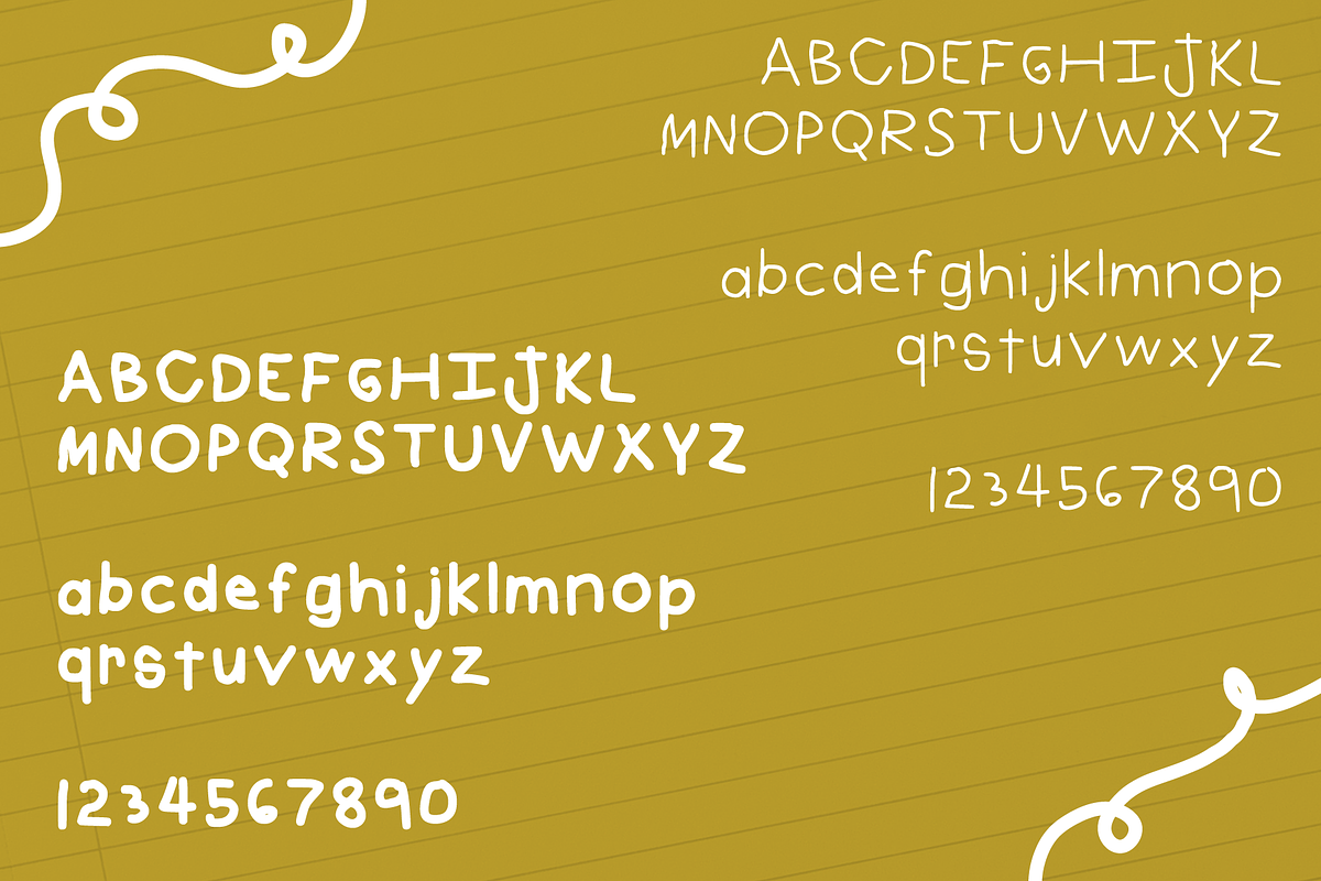 Back To School | Children's Font, a Handwritten Font by Ashley Scott Designs (Photo 3 of 4)