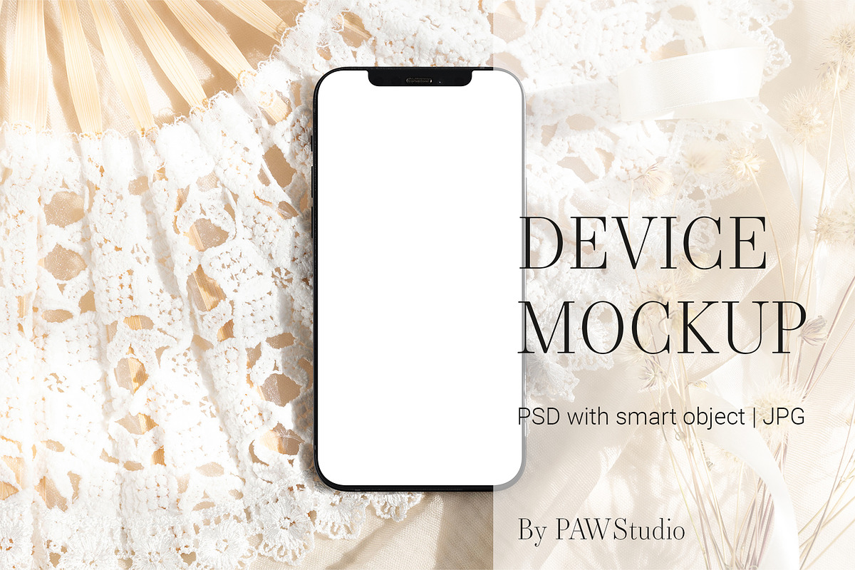 Device Mockup Phone iPhone WBF PSD, a Product Mockup by PawMockups (Photo 1 of 9)
