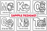 Emergency Rescue ABC Coloring Book, an Education Illustration by Craftsbeefy (Thumbnail 2 of 4)