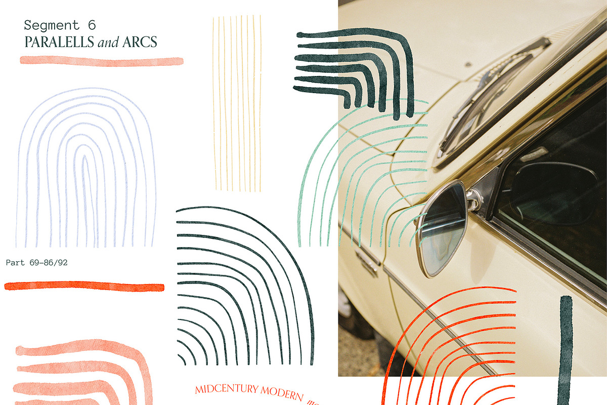 Midcentury Modern Colorful Abstracts, an Illustration by Ines Beatriz (Photo 9 of 10)