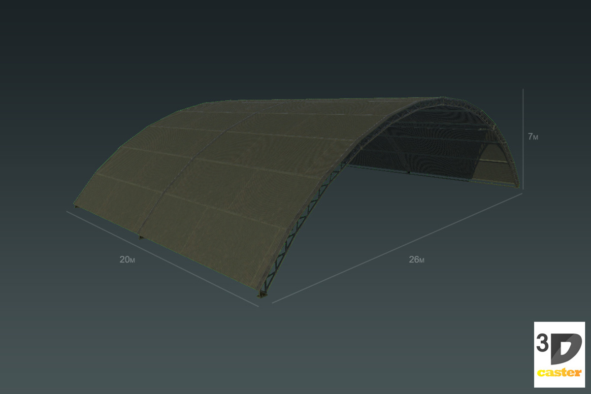 Hangar Big, an Architecture 3D Model by 3DCaster (Photo 1 of 6)