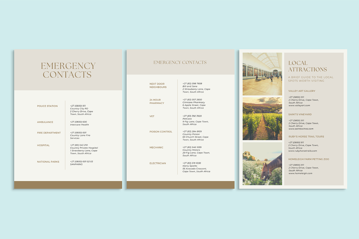 Luxury Airbnb Welcome Guide, a Marketing Template by Verte Studio (Photo 8 of 10)