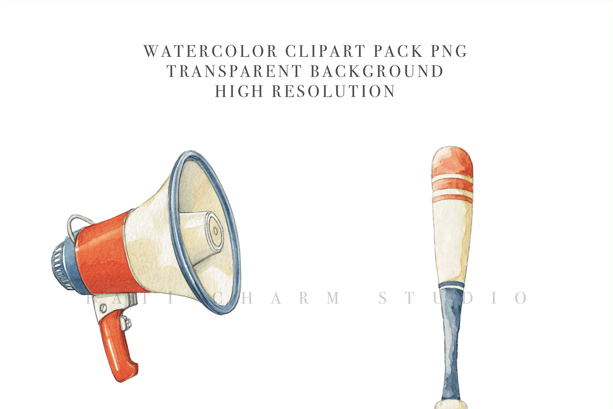 65 Baseball Clipart Bundle, a Sport Illustration by Pati Charm Studio (Photo 5 of 8)