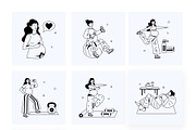 Pregnant Woman Icons, a Duotone Icon by Vectors Market (Thumbnail 10 of 13)