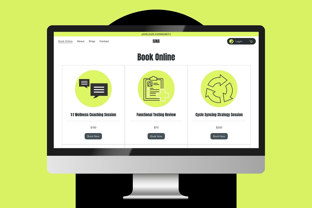 Luna - Bold Wix Studio Template, a Wix Template by Collette Collabs (Photo 3 of 4)