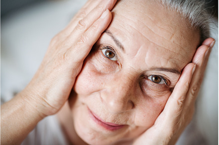 Portrait of senior woman resting in, a Person Photo by HalfPoint