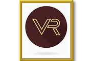 Fine Vector Flat Icon With VR Logo, an Outline Icon by FineArtStudio (Thumbnail 2 of 3)
