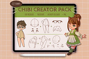 Procreate Chibi Stamps, a Brush Add-On by SmuffizStudio (Thumbnail 1 of 5)