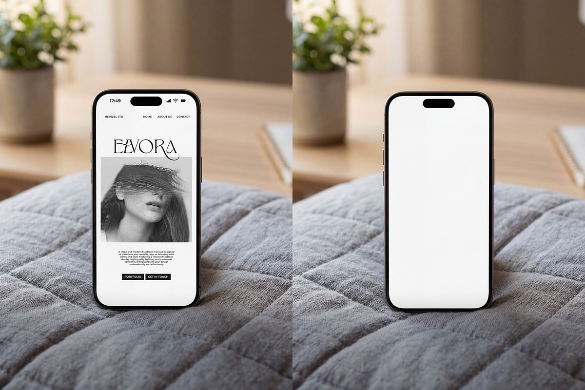 Elvora - iPhone Device Mockup, an iPhone Mockup by Heinzel Std Mockup (Photo 5 of 5)