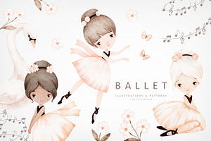 BALLET illustrations & patterns