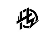 H Thunder Letter Logo, a Branding & Logo Template by kidzdsgn (Thumbnail 4 of 5)