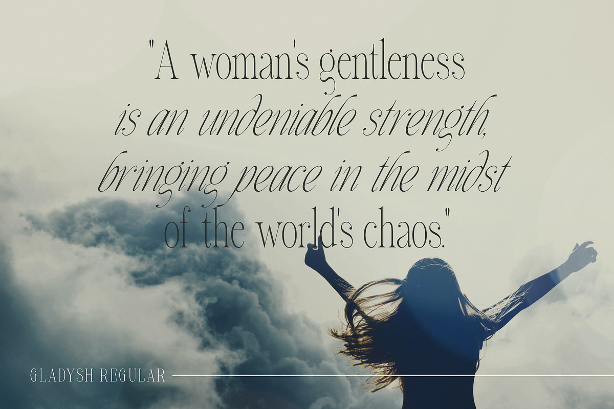 Gladysh | Elegant Condensed Serif, a Serif Font by Sealoung (Photo 4 of 15)