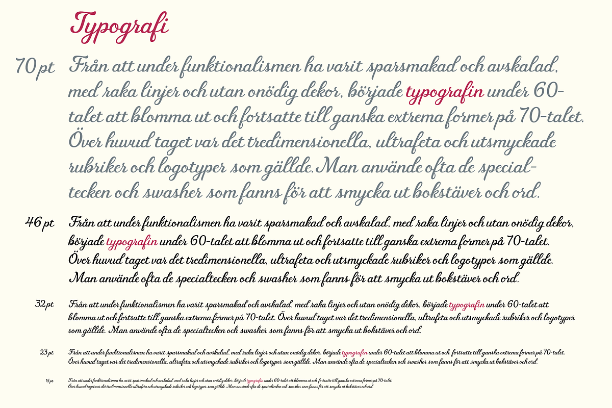 Fairlady a Vintage Script Font, a Script Font by Studio Indigo (Photo 8 of 9)