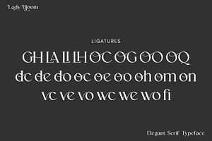 Lady Bloom Serif Font