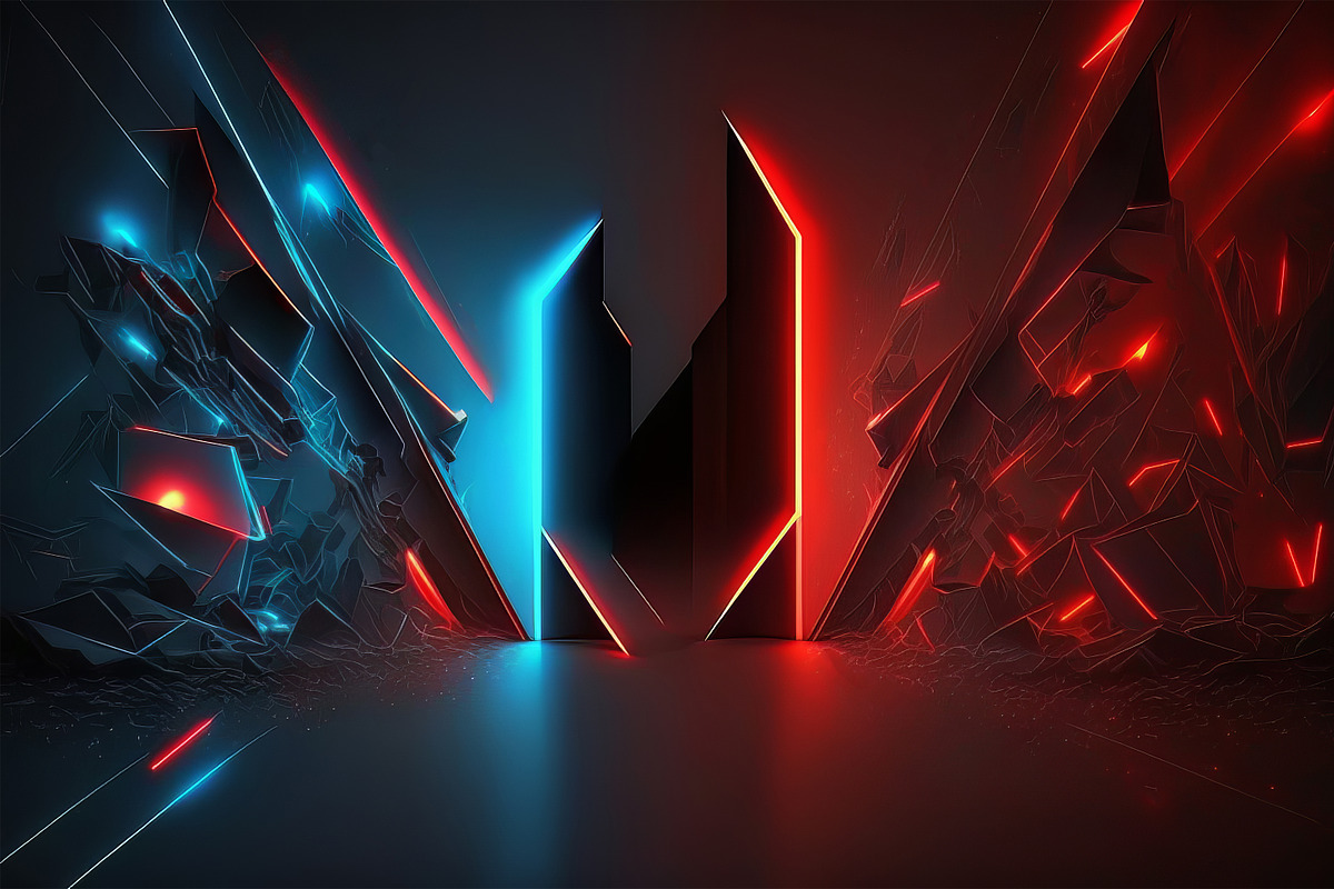 Red and Blue Futuristic Backgrounds, a Background Graphic by Bilgep_design (Photo 17 of 17)