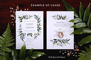 Greenery Foliage & layouts, an Invitation Template by Andrea Muller (Thumbnail 3 of 7)