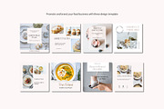 Food Instagram Templates Canva, a Social Media Template by Deepa Template Studio (Thumbnail 2 of 12)