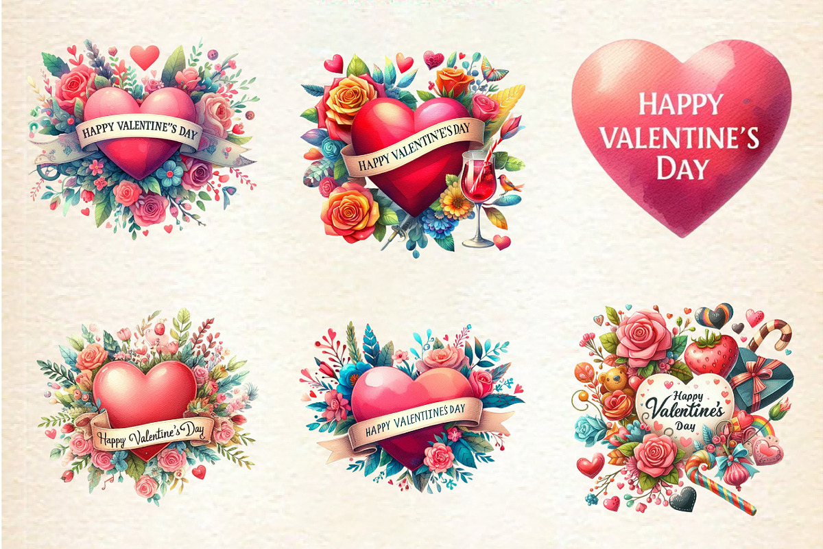 HAPPY VALENTINE'S DAY, an Illustration by DreamArtGraphic (Photo 4 of 6)